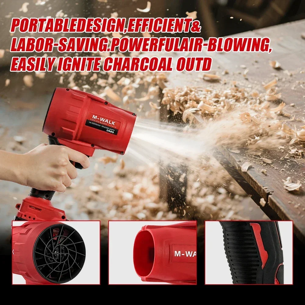 Electric Turbojet Fan 30000r/min Super Strong Wind Force Car Dust Removal Tool Car For M 18V Battery Pin blower