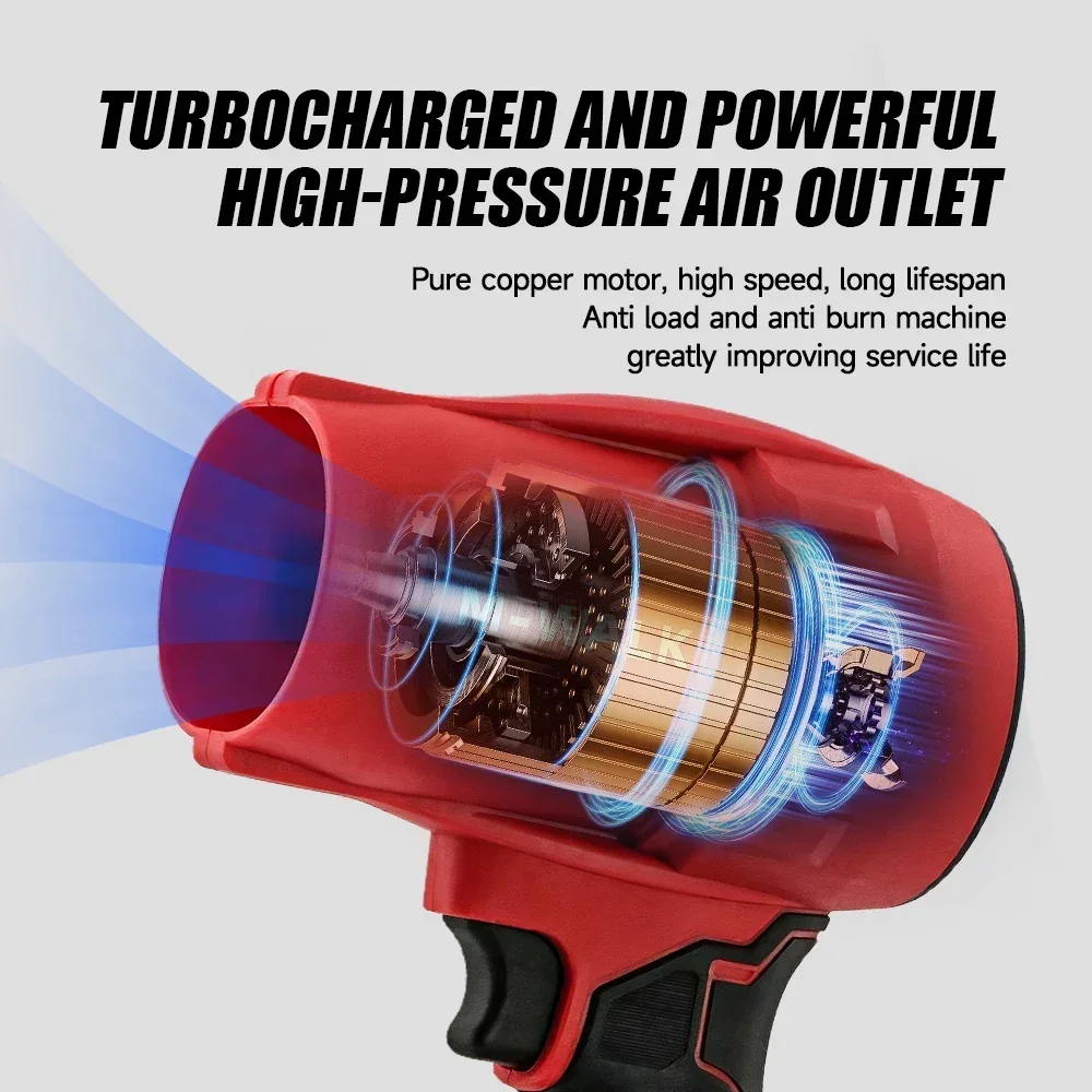 Electric Turbojet Fan 30000r/min Super Strong Wind Force Car Dust Removal Tool Car For M 18V Battery Pin blower