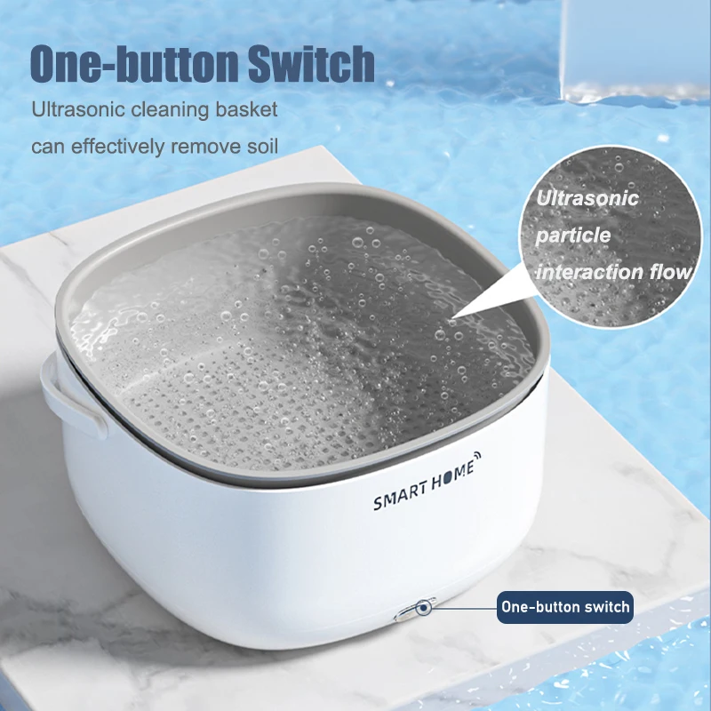 Electric Vegetable And Fruit Washing Machine Food Ultrasonic Washing Bucket Large Capacity Food Grains Purifie