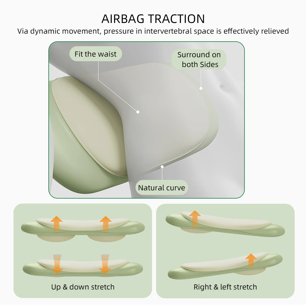 Electric Waist Traction Massager Height Adjustable Up Down Airbag Vibration Lumbar Massager Waist Spine Support Massage Electric Waist Traction Massager Height Adjustable Up Down Airbag Vibration Lumbar Massager Waist Spine Support Massage