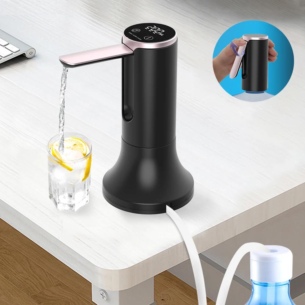 Electric Water Gallon Bottle Pump Foldable Automatic Water Dispenser 19 Liters Bottle Rechargeable Desktop Drinking Electric Water Gallon Bottle Pump Foldable Automatic Water Dispenser 19 Liters Bottle Rechargeable Desktop Drinking