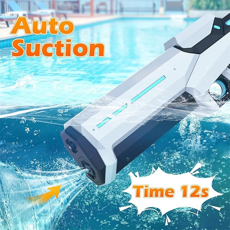 Electric Water Guns For Adults Powerful Squirt Automatic Water Suction Water Blasters Summer Outdoor Beach Toy For Kids Electric Water Guns For Adults Powerful Squirt Automatic Water Suction Water Blasters Summer Outdoor Beach Toy For Kids