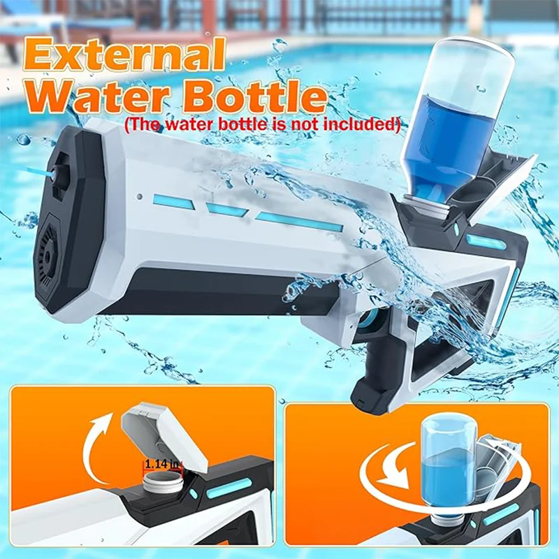 Electric Water Guns For Adults Powerful Squirt Automatic Water Suction Water Blasters Summer Outdoor Beach Toy For Kids Electric Water Guns For Adults Powerful Squirt Automatic Water Suction Water Blasters Summer Outdoor Beach Toy For Kids