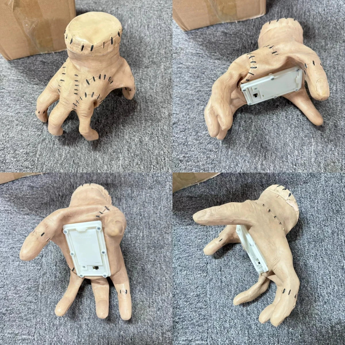 Electric Wednesday Thing Hand Family Cosplay Walking Crawl Ghost Hand Statue Halloween Party Decor Desktop Ornaments