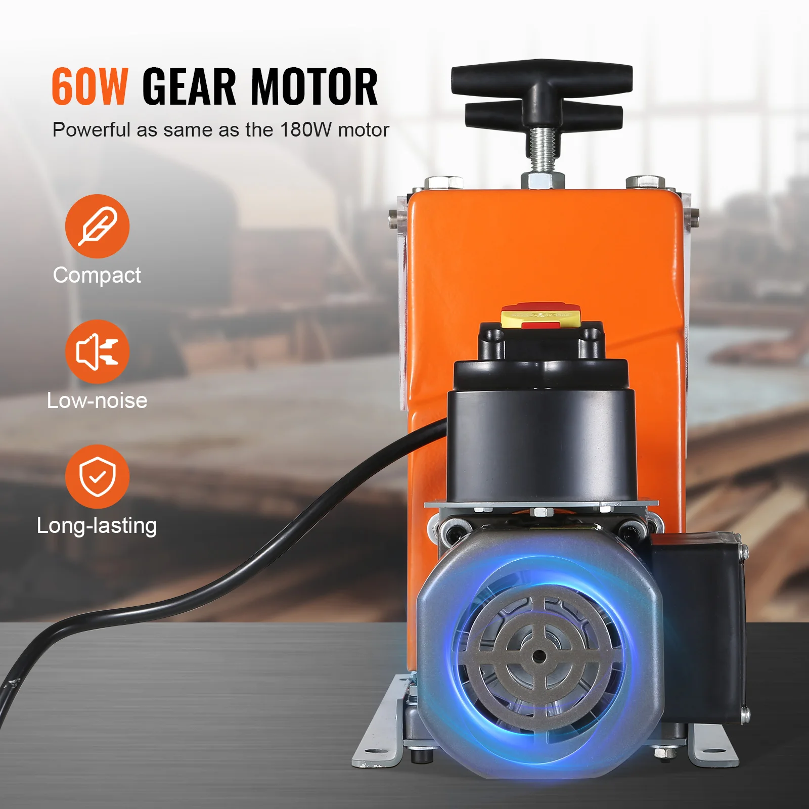 Electric Wire Stripping Machine 60W 1.5-25mm Visible Stripping Depth 6 Round &1 Flat Channels for Scrap Copper Recycling