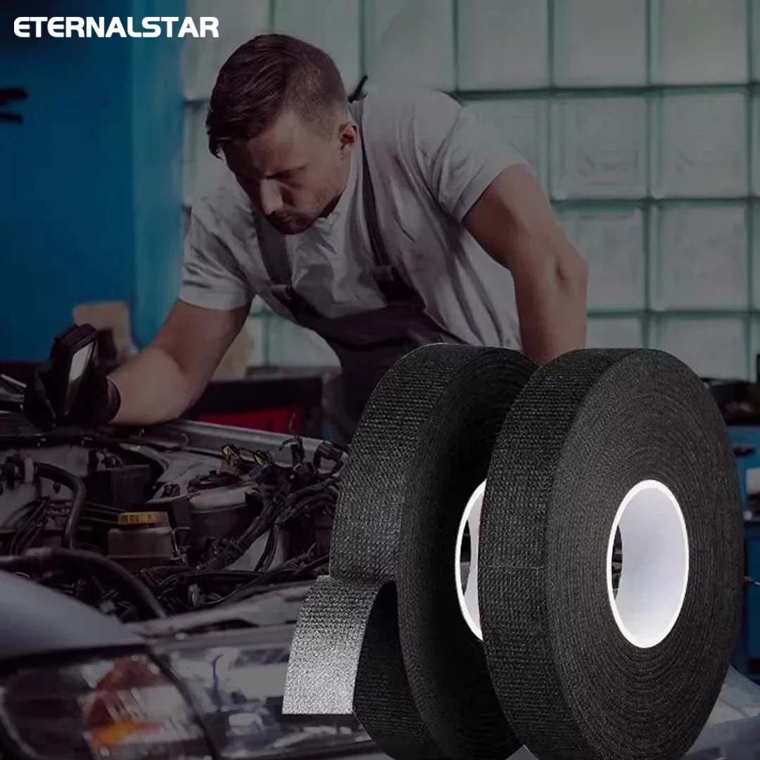 Electrical Tape Heat Resistant Harness Tape Adhesive Cloth Tape Waterproof Tape Insulating Automotive Fabric Cloth Tape Electrical Tape Heat Resistant Harness Tape Adhesive Cloth Tape Waterproof Tape Insulating Automotive Fabric Cloth Tape