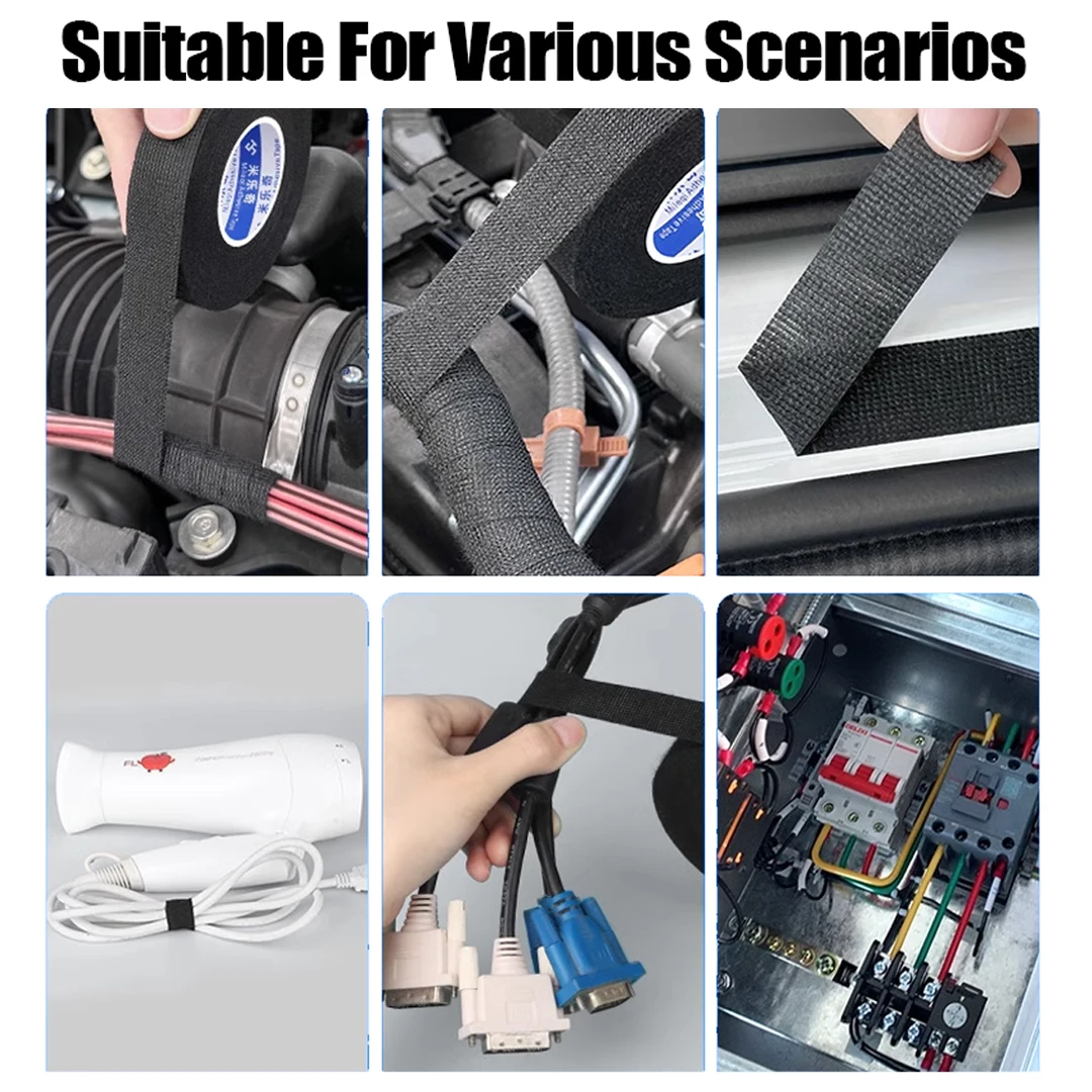 Electrical Tape Heat Resistant Harness Tape Adhesive Cloth Tape Waterproof Tape Insulating Automotive Fabric Cloth Tape Electrical Tape Heat Resistant Harness Tape Adhesive Cloth Tape Waterproof Tape Insulating Automotive Fabric Cloth Tape