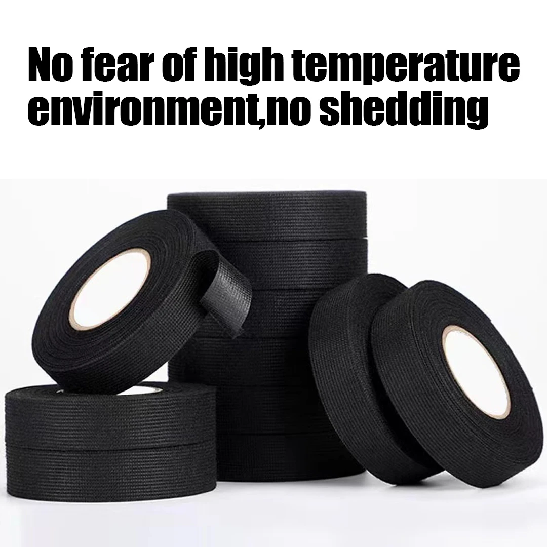Electrical Tape Heat Resistant Harness Tape Adhesive Cloth Tape Waterproof Tape Insulating Automotive Fabric Cloth Tape Electrical Tape Heat Resistant Harness Tape Adhesive Cloth Tape Waterproof Tape Insulating Automotive Fabric Cloth Tape