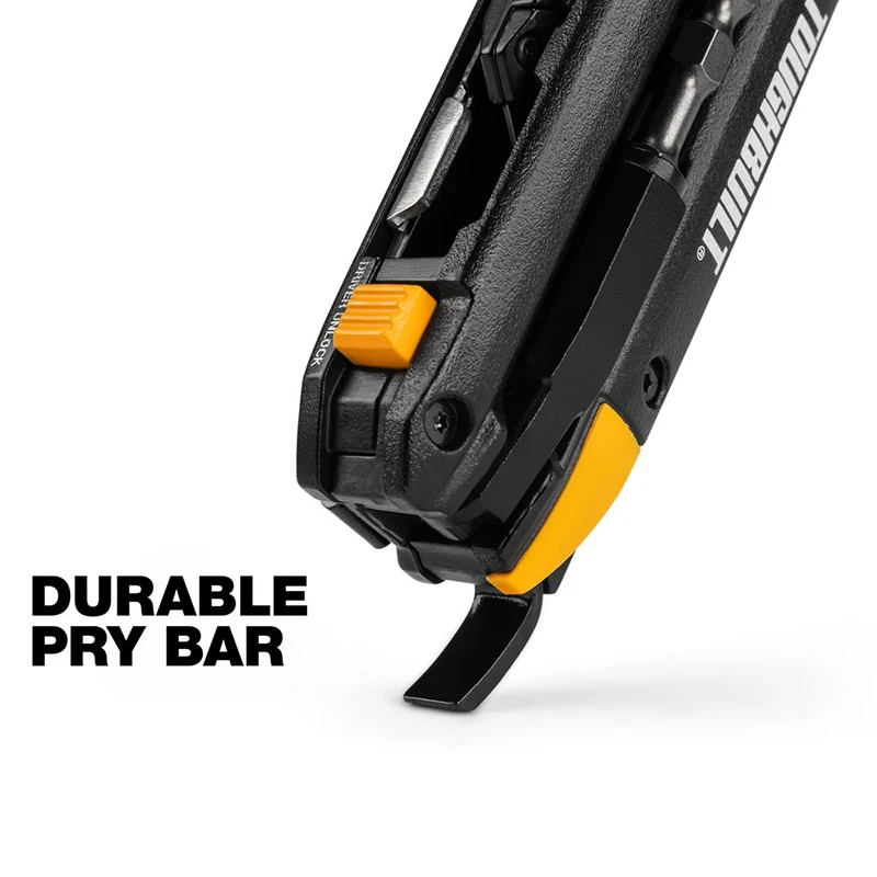 Electrician's Folding Utility Knife With Bit Driver Pry Bar Double-ended 5-in-1 Hand Tool Electrician's Folding Utility Knife With Bit Driver Pry Bar Double-ended 5-in-1 Hand Tool