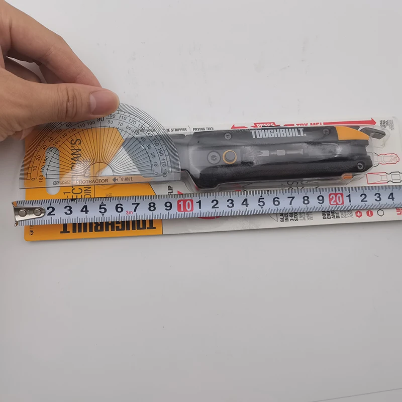 Electrician's Folding Utility Knife With Bit Driver Pry Bar Double-ended 5-in-1 Hand Tool Electrician's Folding Utility Knife With Bit Driver Pry Bar Double-ended 5-in-1 Hand Tool