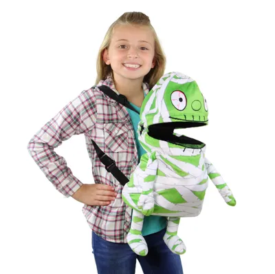 Electroacoustic Mummy Halloween Prank Candy Bag, Children's Plush Handbag, Creative Voice Production Bag Accessories
