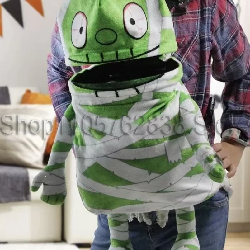 Electroacoustic Mummy Halloween Prank Candy Bag, Children's Plush Handbag, Creative Voice Production Bag Accessories