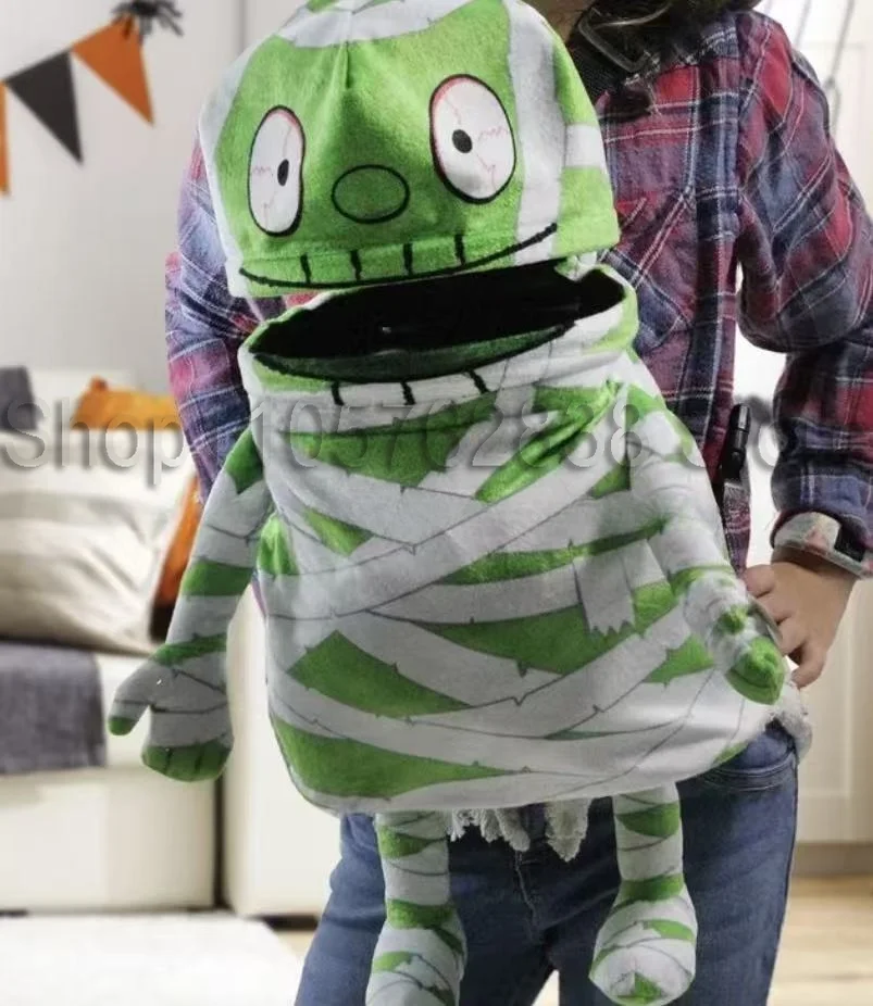 Electroacoustic Mummy Halloween Prank Candy Bag, Children's Plush Handbag, Creative Voice Production Bag Accessories