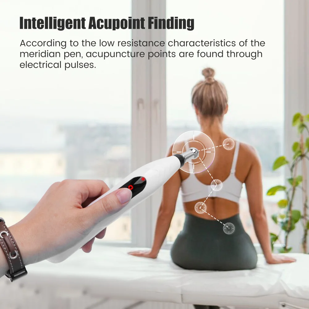 Electronic Acupuncture Pen Electric Meridians Laser Therapy Heal Massage Pen Meridian Energy Pen Relief Pain Tools Body
