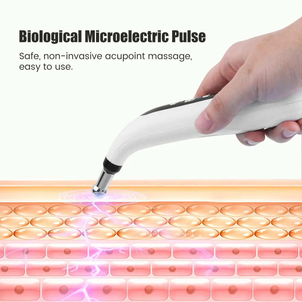 Electronic Acupuncture Pen Electric Meridians Laser Therapy Heal Massage Pen Meridian Energy Pen Relief Pain Tools Body