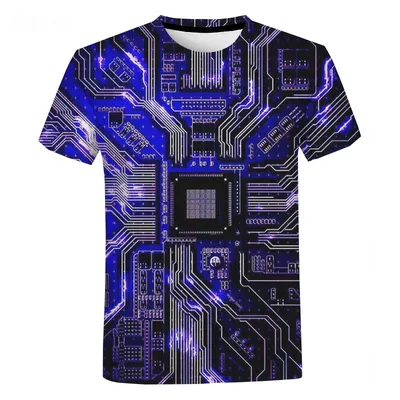 Electronic Chip Hip Hop T Shirt Men Women 3D Machine Printed Oversized T-shirt Harajuku Style Summer Short Sleeve Tee Electronic Chip Hip Hop T Shirt Men Women 3D Machine Printed Oversized T-shirt Harajuku Style Summer Short Sleeve Tee