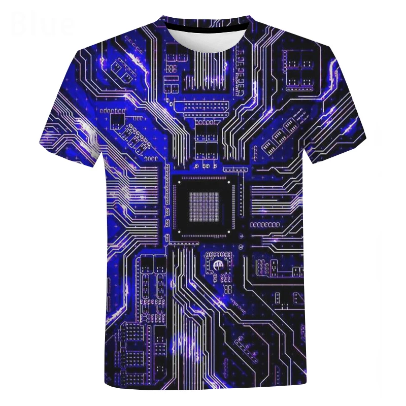 Electronic Chip Hip Hop T Shirt Men Women 3D Machine Printed Oversized T-shirt Harajuku Style Summer Short Sleeve Tee Electronic Chip Hip Hop T Shirt Men Women 3D Machine Printed Oversized T-shirt Harajuku Style Summer Short Sleeve Tee