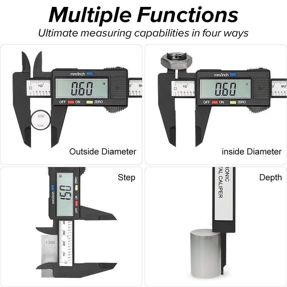Electronic Digital Caliper Vernier Caliper Gauge Micrometer Measuring Tool Digital Ruler Electronic Digital Caliper Vernier Caliper Gauge Micrometer Measuring Tool Digital Ruler
