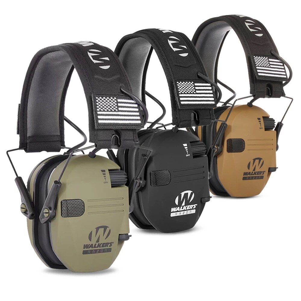 Electronic Earmuff for Walker's Razor Slim Ultra Low Profile Compact Design Adjustable Range Shooting Hunting Hearing Electronic Earmuff for Walker's Razor Slim Ultra Low Profile Compact Design Adjustable Range Shooting Hunting Hearing