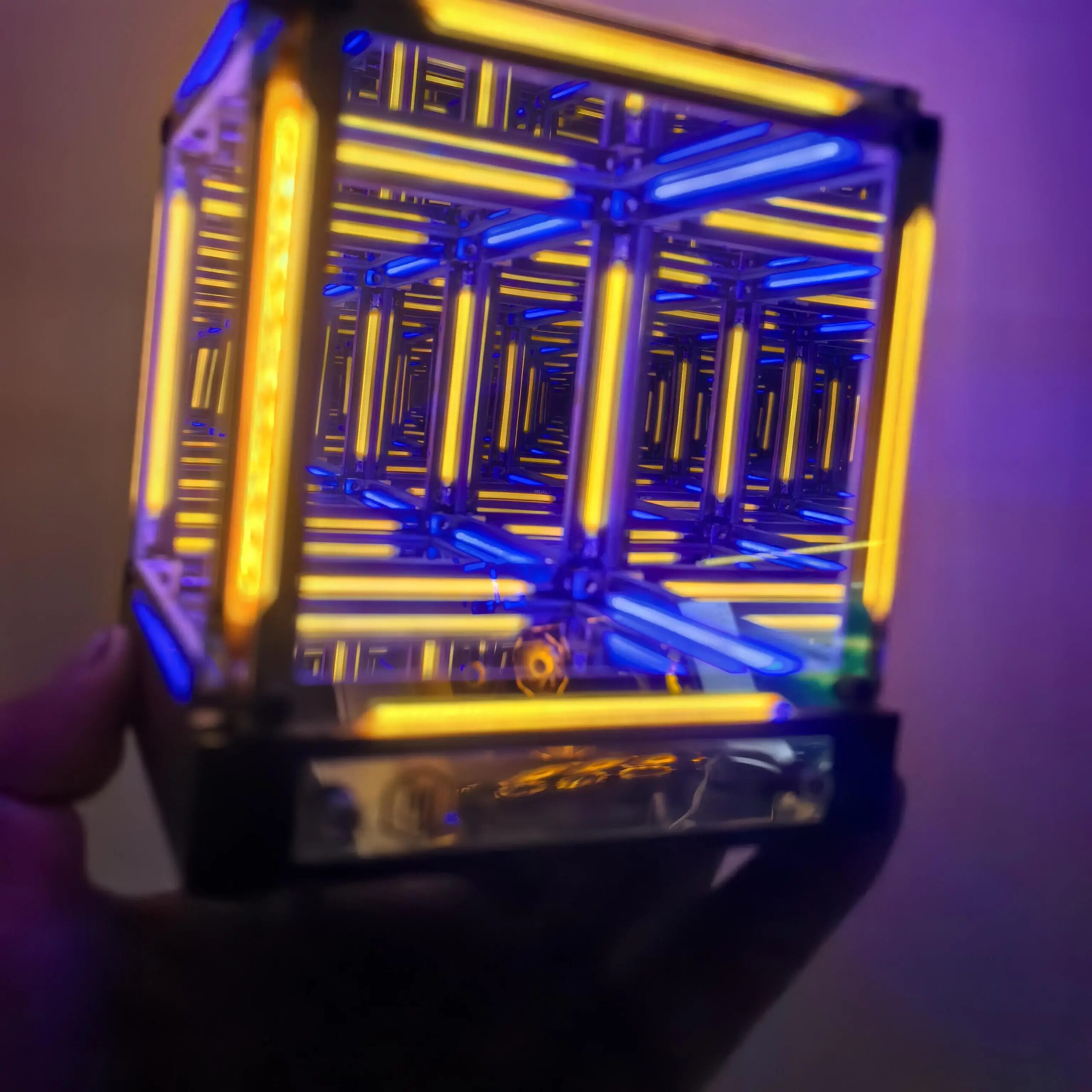 Electronic Game Desktop Technology Atmosphere Light 4-Dimensional Space Hypercube Creative Desktop Night Light Game