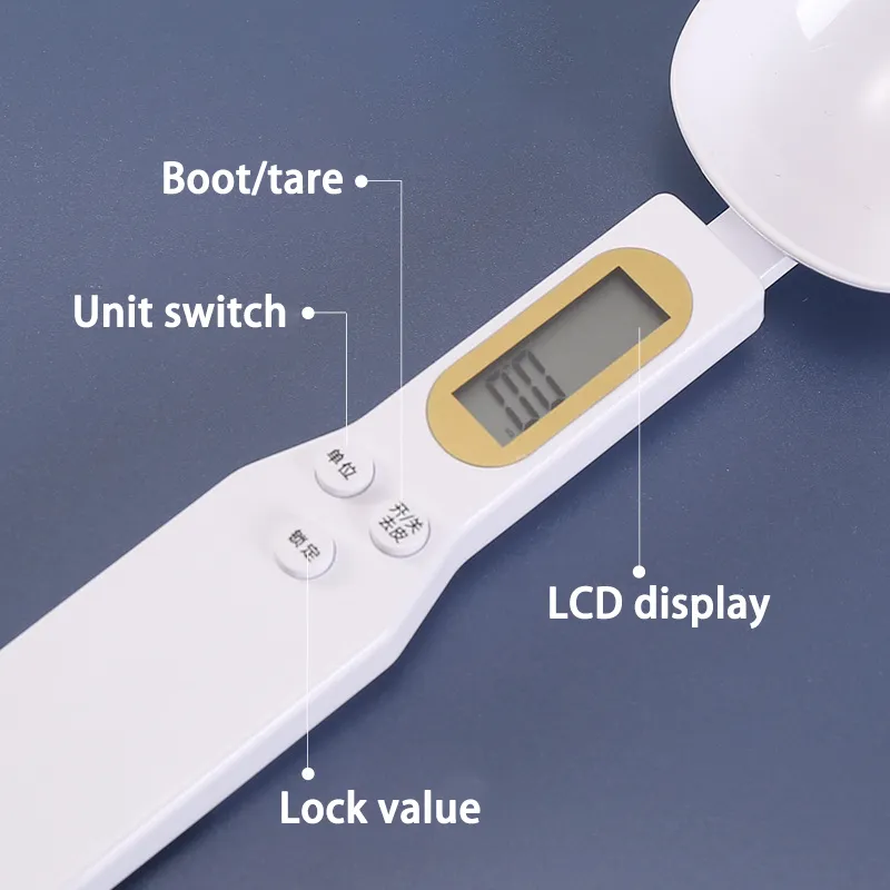 Electronic Kitchen Scale 500g 0.1g LCD Digital Measuring Food Flour Digital Spoon Scale Mini Kitchen Tool for Milk