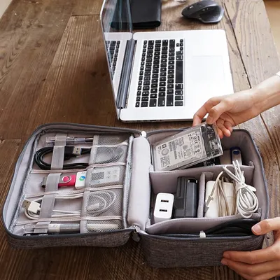 Electronics Travel Organizer Storage Bag