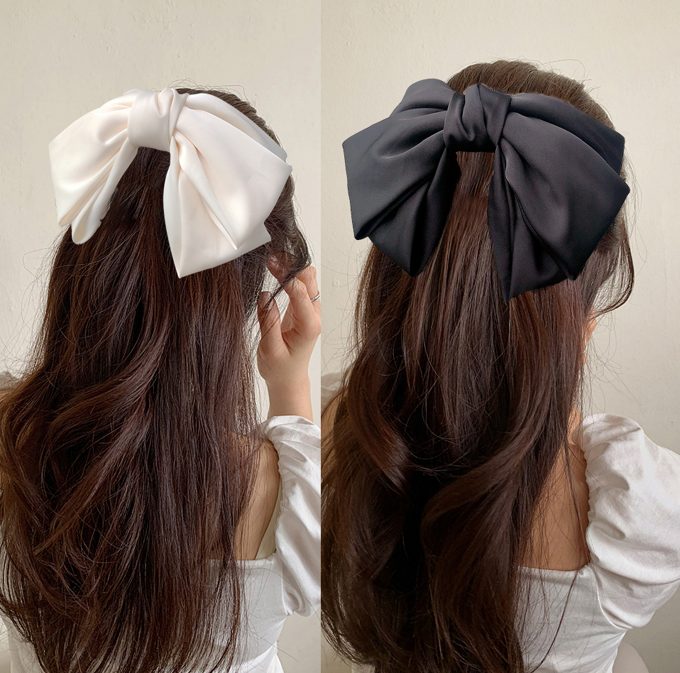 Elegant Big Satin Hair Bow