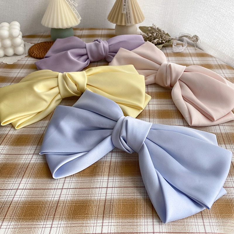 Elegant Big Satin Hair Bow