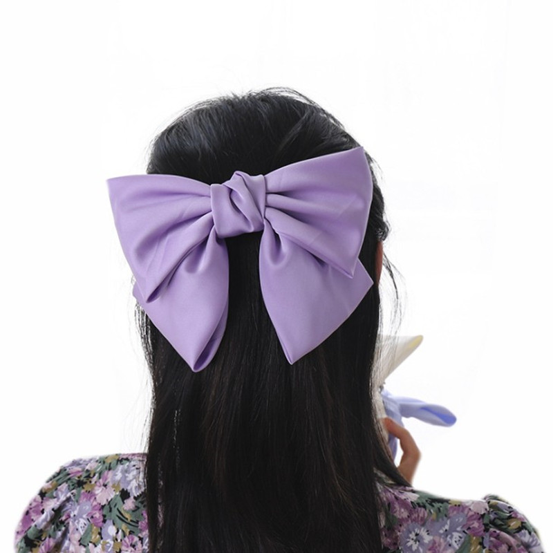 Elegant Big Satin Hair Bow
