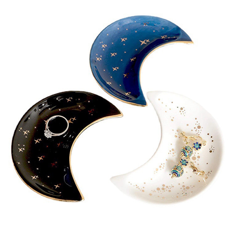 Elegant Ceramic Moon Tray Elegant Ceramic Moon Tray