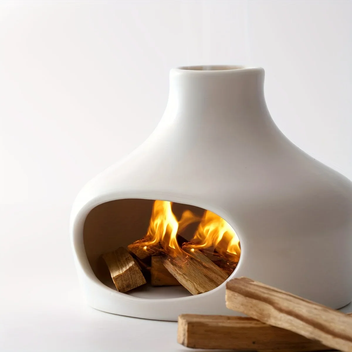 Elegant Ceramic Palo Santo & Sage Burner with Chimney – Perfect for Meditation, Yoga, and Aromatherapy – Ideal Home