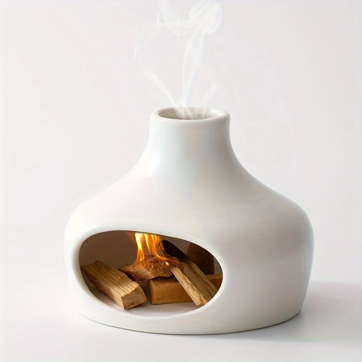 Elegant Ceramic Palo Santo & Sage Burner with Chimney – Perfect for Meditation, Yoga, and Aromatherapy – Ideal Home Elegant Ceramic Palo Santo & Sage Burner with Chimney – Perfect for Meditation, Yoga, and Aromatherapy – Ideal Home