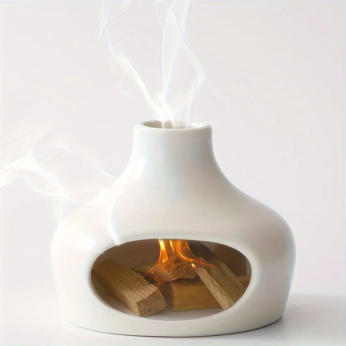 Elegant Ceramic Palo Santo & Sage Burner with Chimney – Perfect for Meditation, Yoga, and Aromatherapy – Ideal Home Elegant Ceramic Palo Santo & Sage Burner with Chimney – Perfect for Meditation, Yoga, and Aromatherapy – Ideal Home