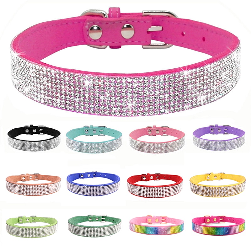 Elegant Crystal Dog Collar