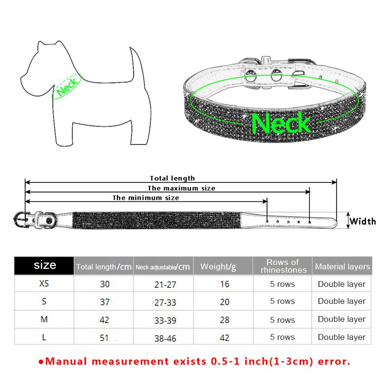 Elegant Crystal Dog Collar Elegant Crystal Dog Collar