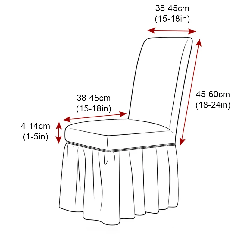 Elegant Design Chair Cover Skirt