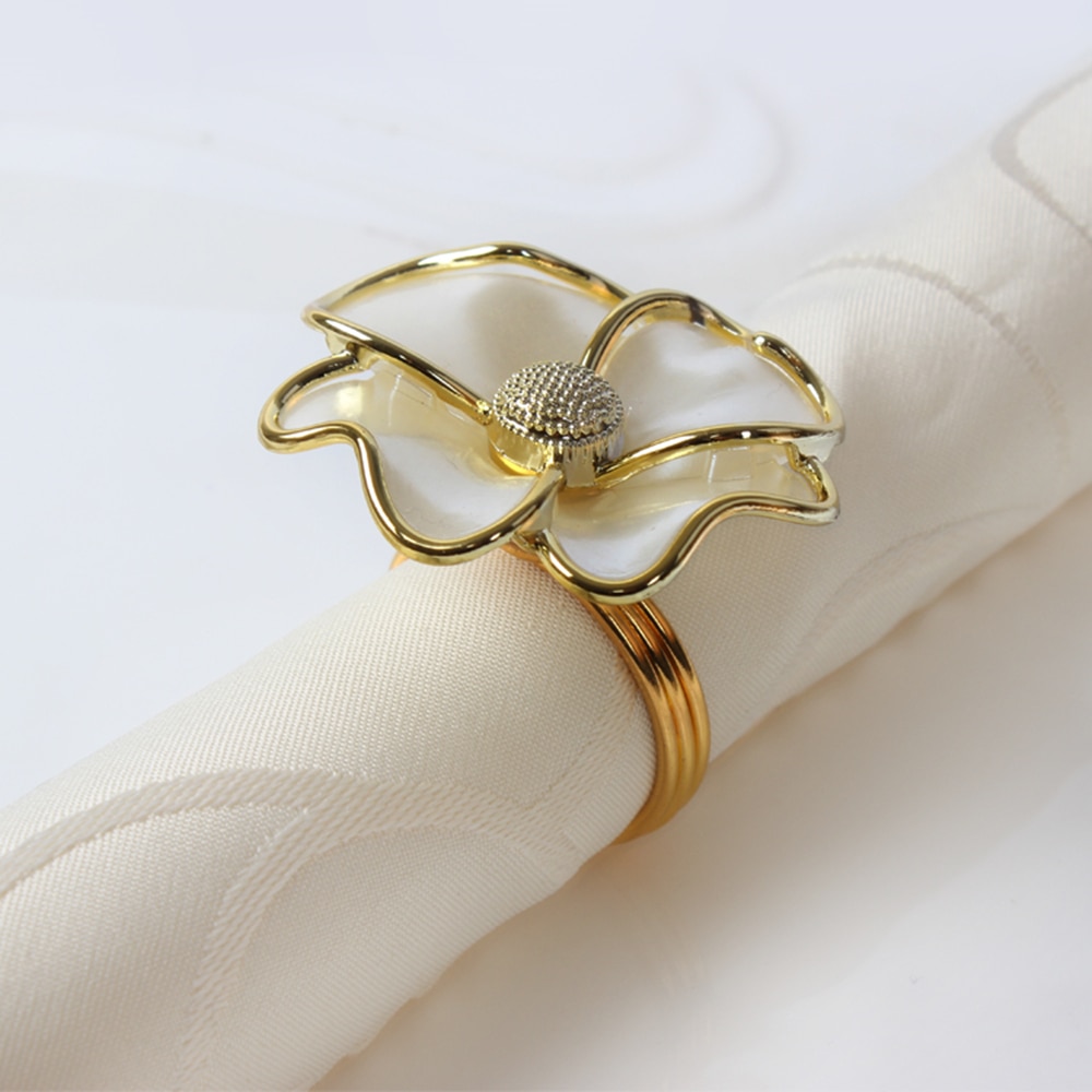 Elegant Flower Napkin Rings (6 pcs) Elegant Flower Napkin Rings (6 pcs)