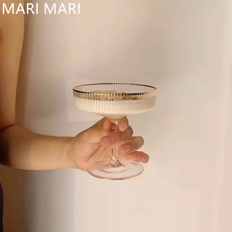 Elegant Glass Ice Cream Cups Set