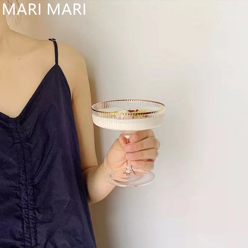 Elegant Glass Ice Cream Cups Set