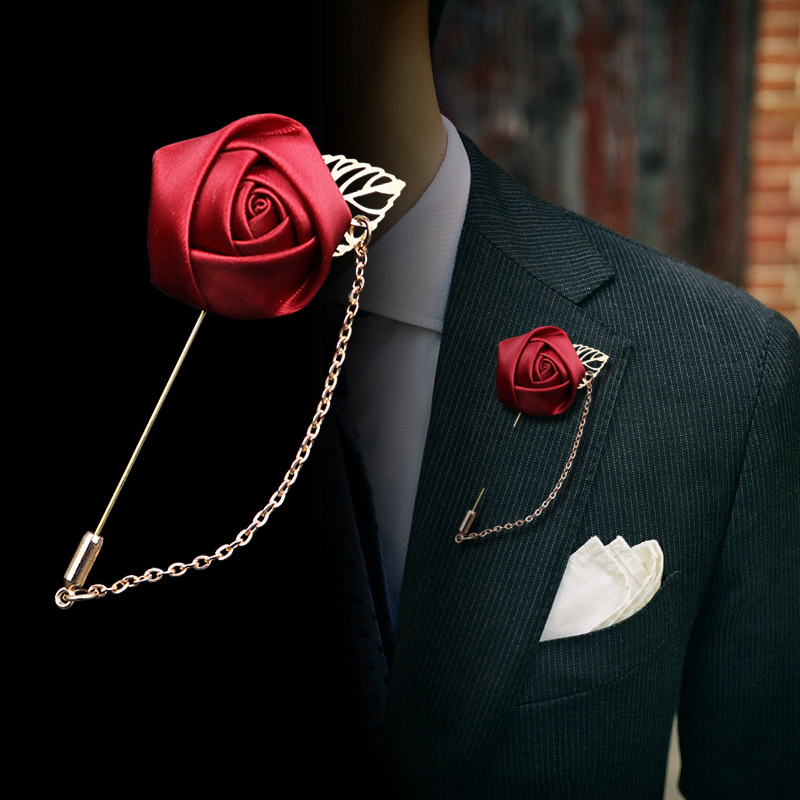 Elegant Rose Brooch Pin Accessory