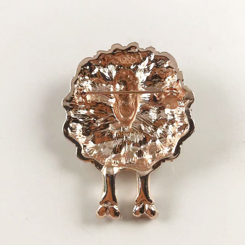 Elegant Sheep Brooch with Pearls