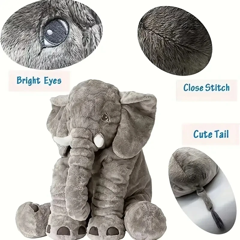Elephant Design Pet Grinding Teeth Plush Toy Durable Chew Toy ForDog Interactive Supply
