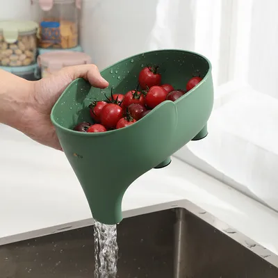 Elephant Drain Basket Multi-purpose Kitchen Storage Drain Basket Household Fruit and Vegetable Basket Plastic Drain Elephant Drain Basket Multi-purpose Kitchen Storage Drain Basket Household Fruit and Vegetable Basket Plastic Drain
