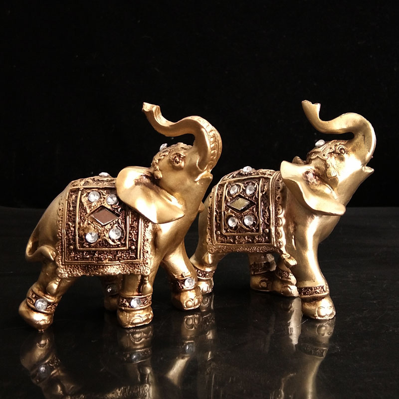 Elephant Figurines House Decoration (2 pcs) Elephant Figurines House Decoration (2 pcs)
