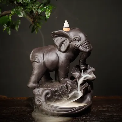 Elephant Incense Burner with 10 Cones Elephant Incense Burner with 10 Cones