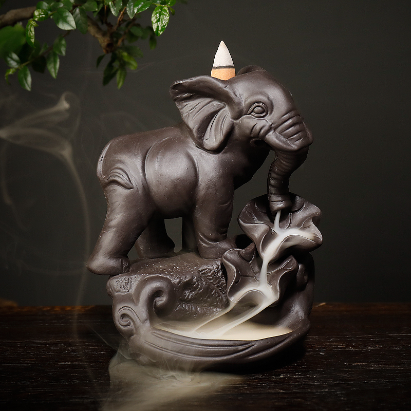 Elephant Incense Burner with 10 Cones Elephant Incense Burner with 10 Cones