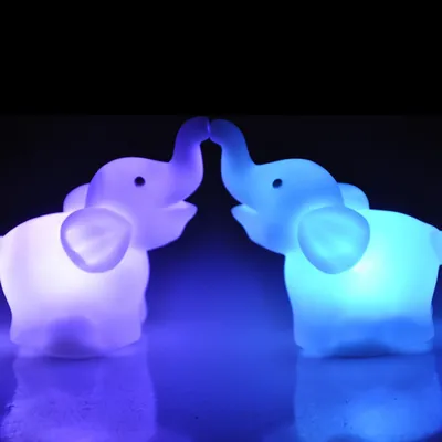 Elephant Night Light Color Changing Lamp