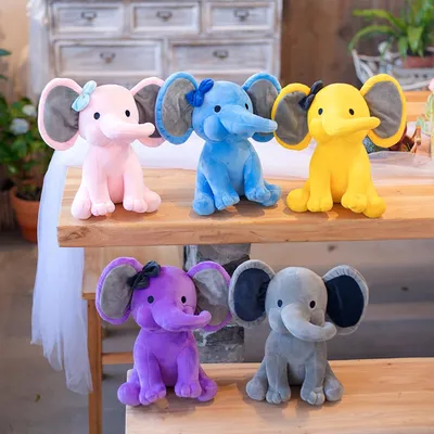 Elephant Plush Toy Kids Bedtime Buddy