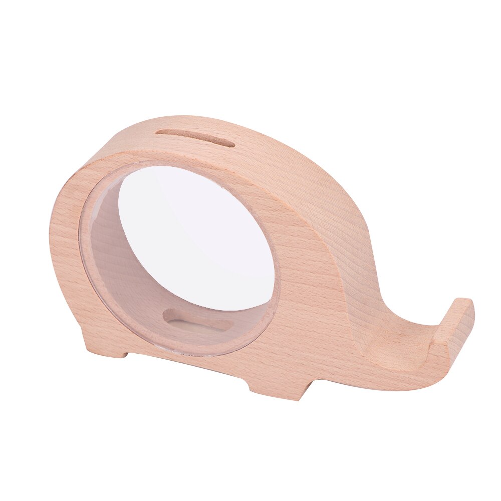 Elephant Wooden Coin Bank