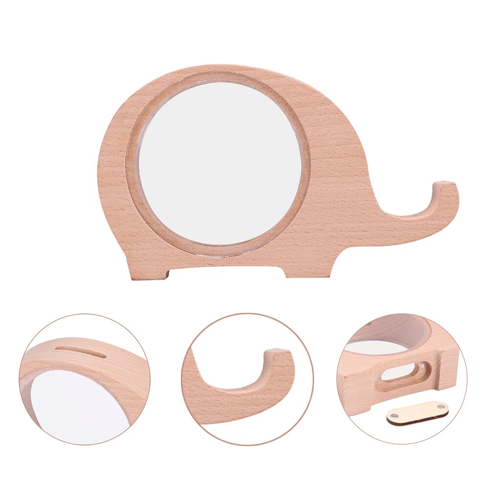 Elephant Wooden Coin Bank